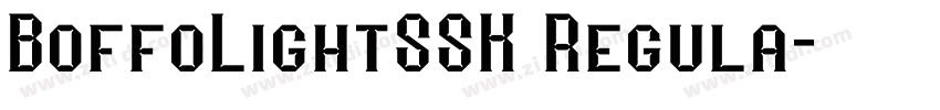 BoffoLightSSK Regula字体转换